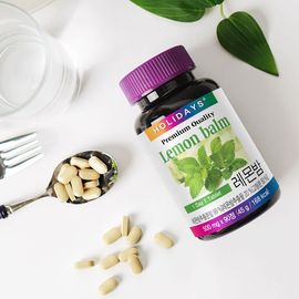 HOLIDAYS Lemon balm Supplement – Premium French Lemon Balm Extract (Nexira), Rich in Rosmarinic Acid, Botanical Wellness Support, 500mg × 90 Tablets, 2 Bottles _ Made in KOREA